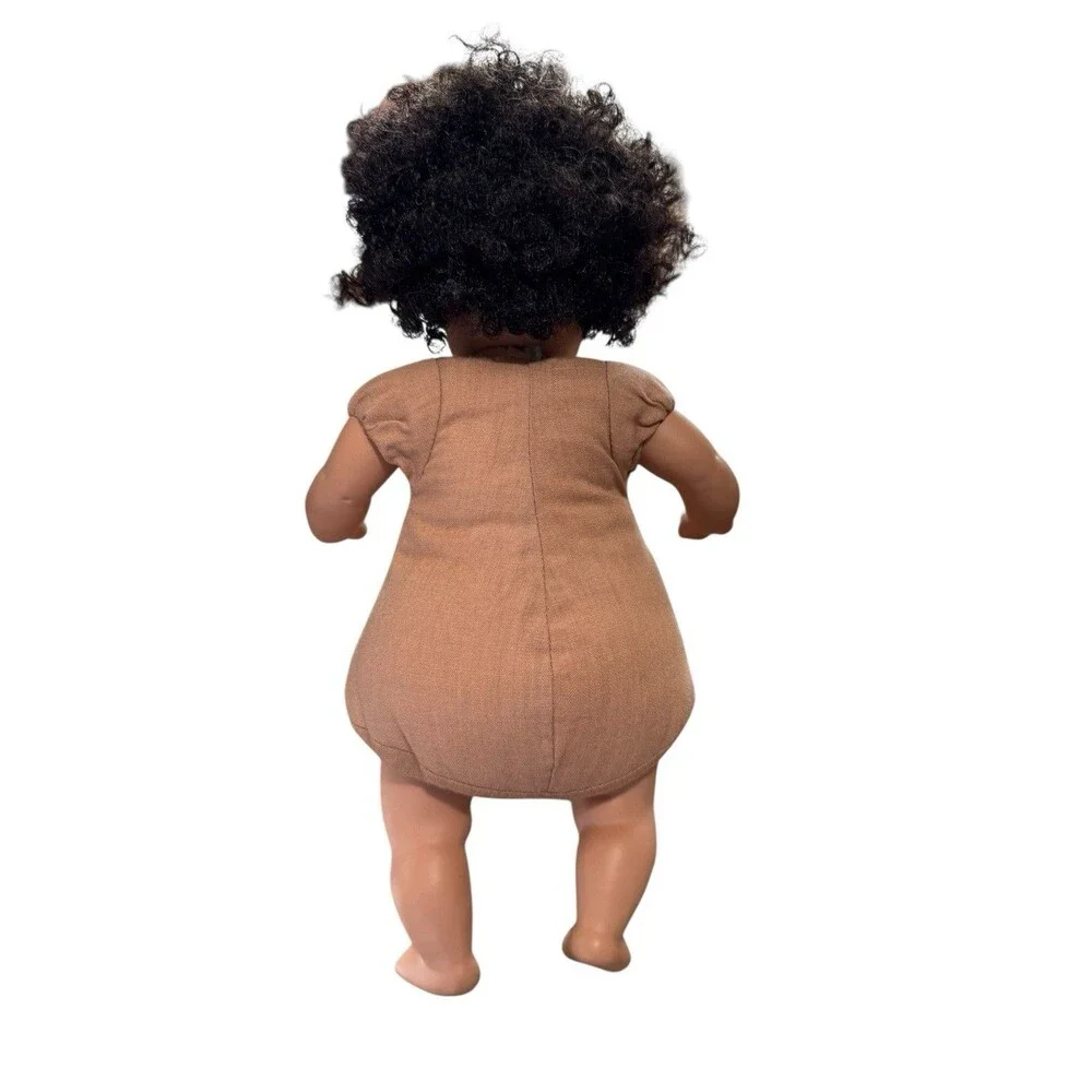 Pauline Bjonness-Jacobsen Doll Liza 11 "Soft Cloth, Blue White Romper Rare - Picture 5 of 7